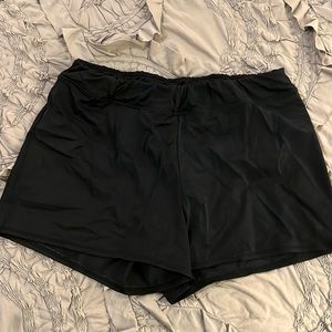 Black swim shorts